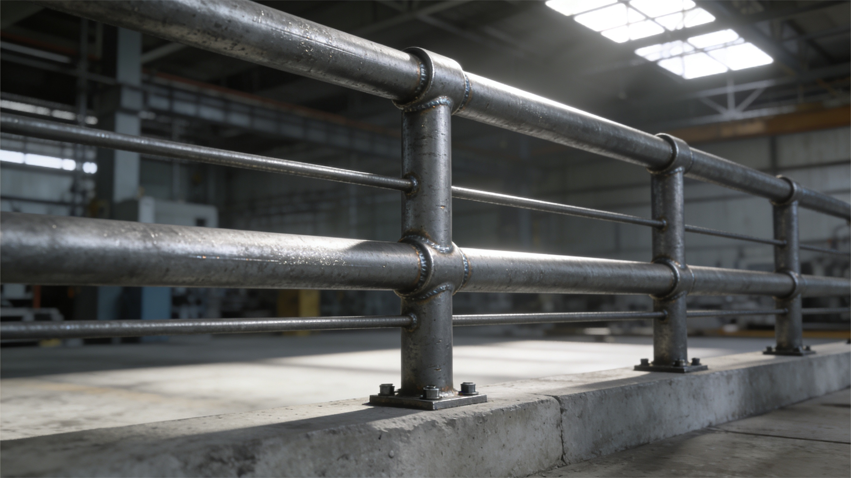 Steel structure railing details
