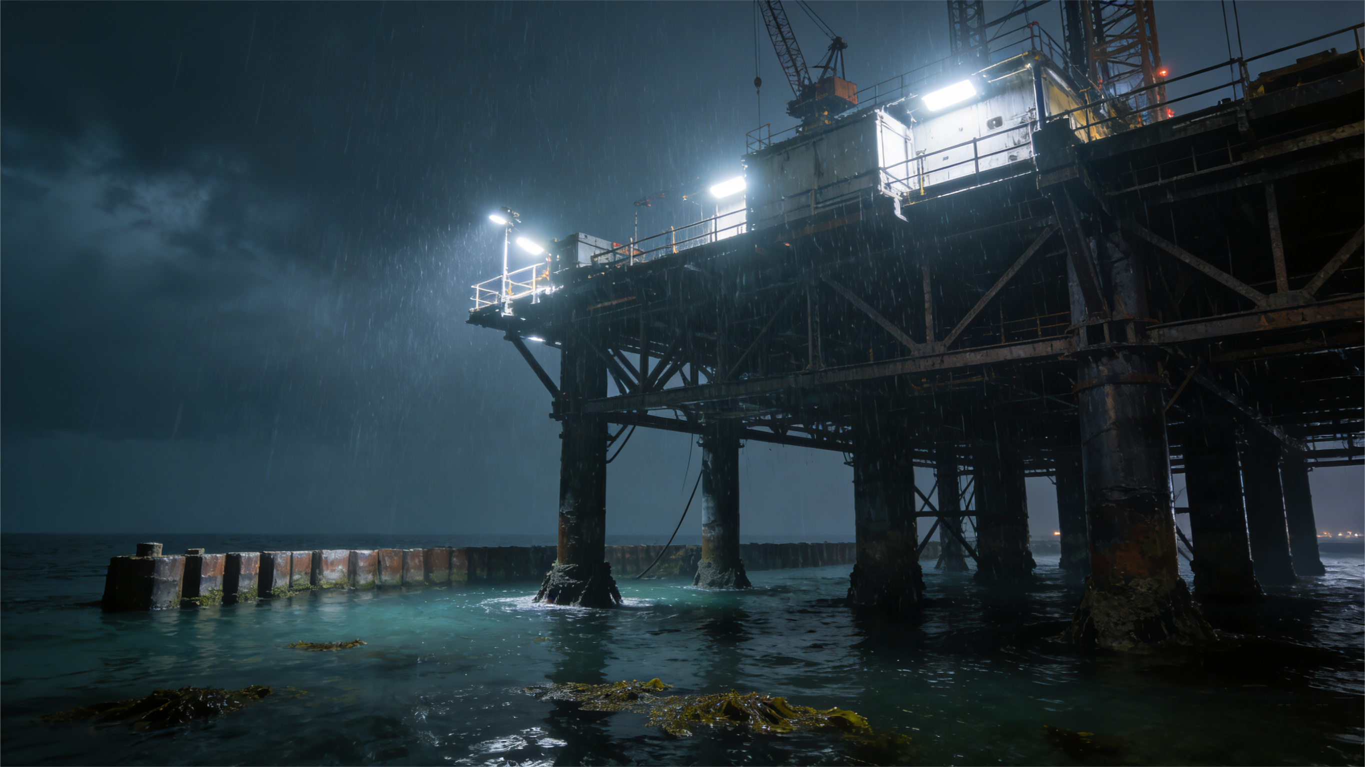 Steel structure offshore platform manufacture