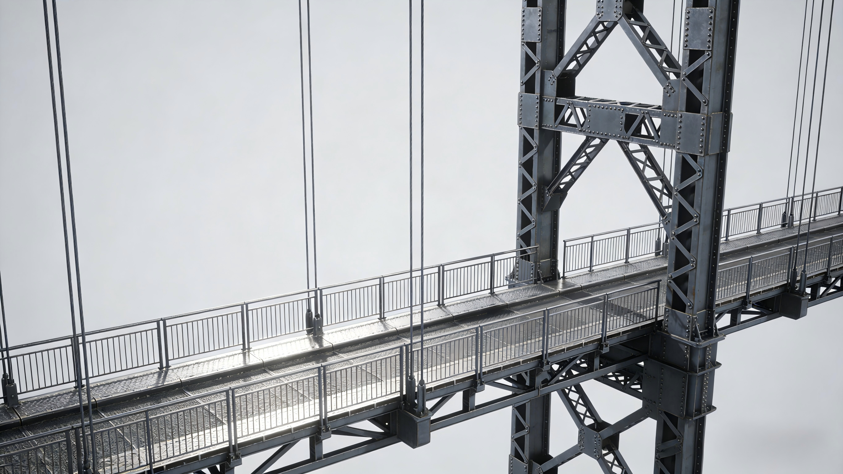 Pedestrian Steel Bridge Structure