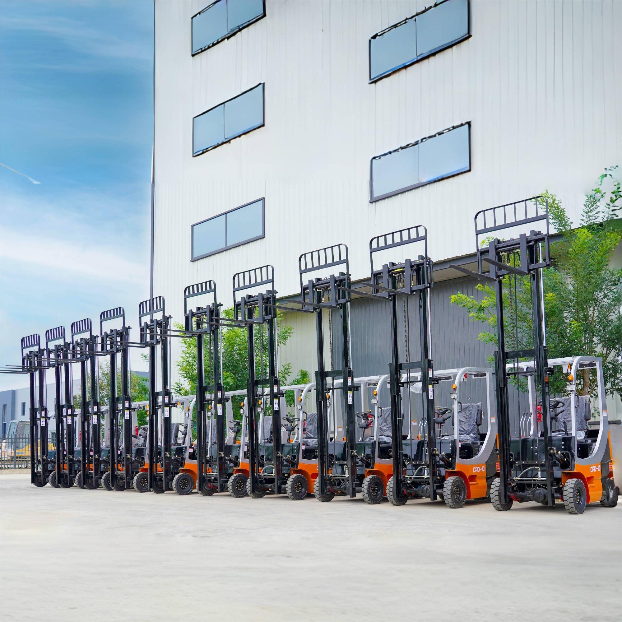 New 1Ton Red Electric Forklifts Stable and Durable Special Good Quality Promotional Offers Good Sale