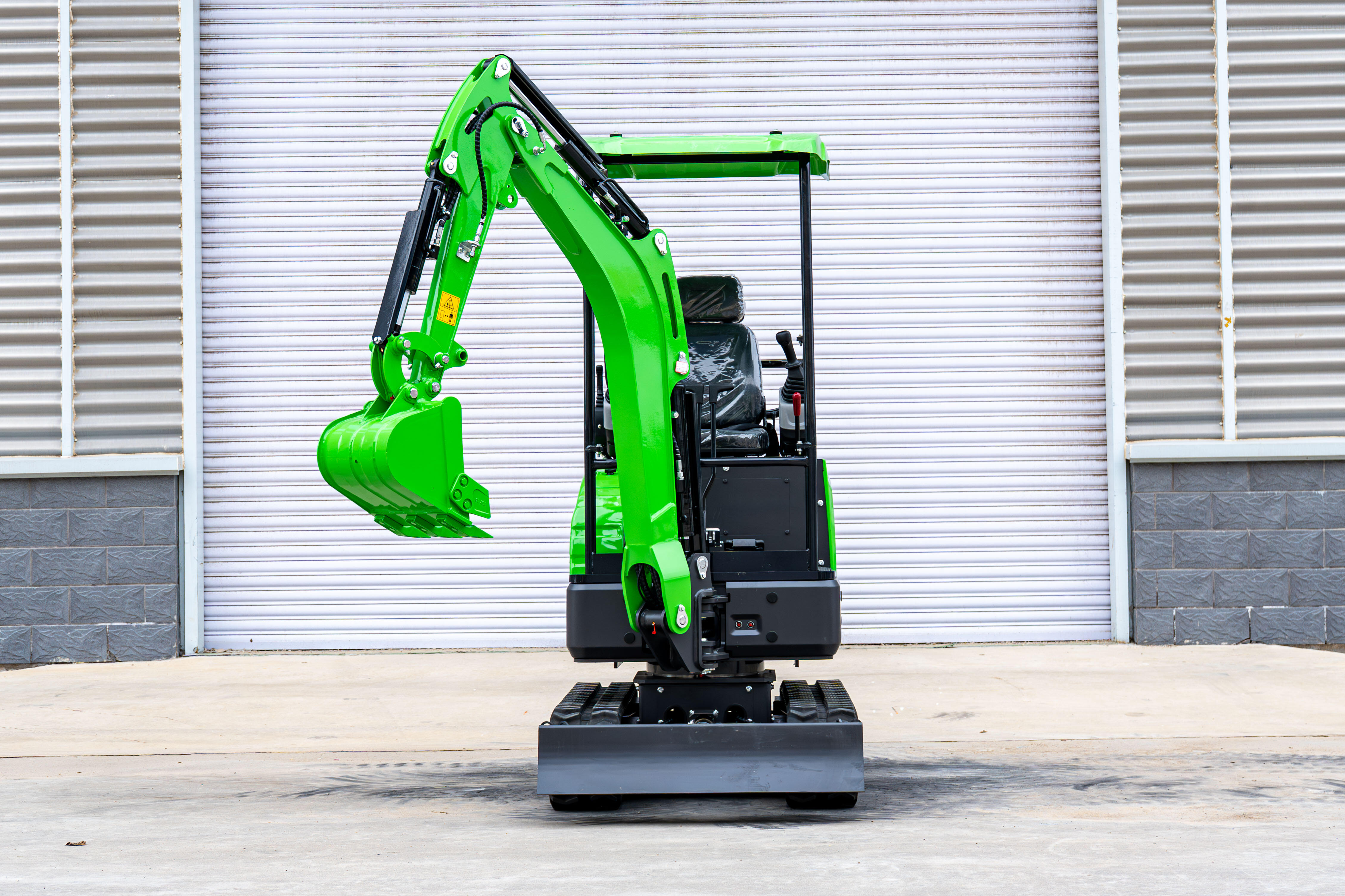 Narrow spaces restrict operation.