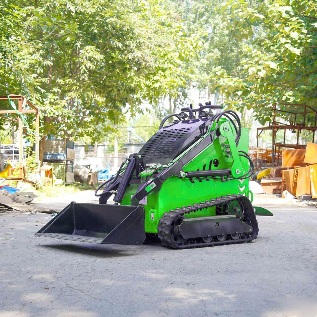 NM-380 Vysokokvalitní multifunkční nakladač typu skid steer s kapacitou 380, výhodná cena, pásový, zelený, nejlepší cena, velmi dobrý prodej