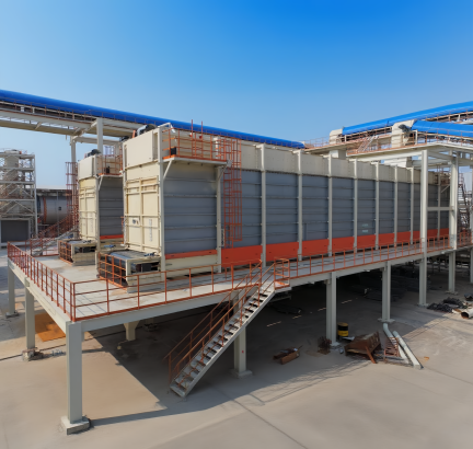 DIEFFENBACHER Horizontal Metering Double Material Bin of Long Shavings