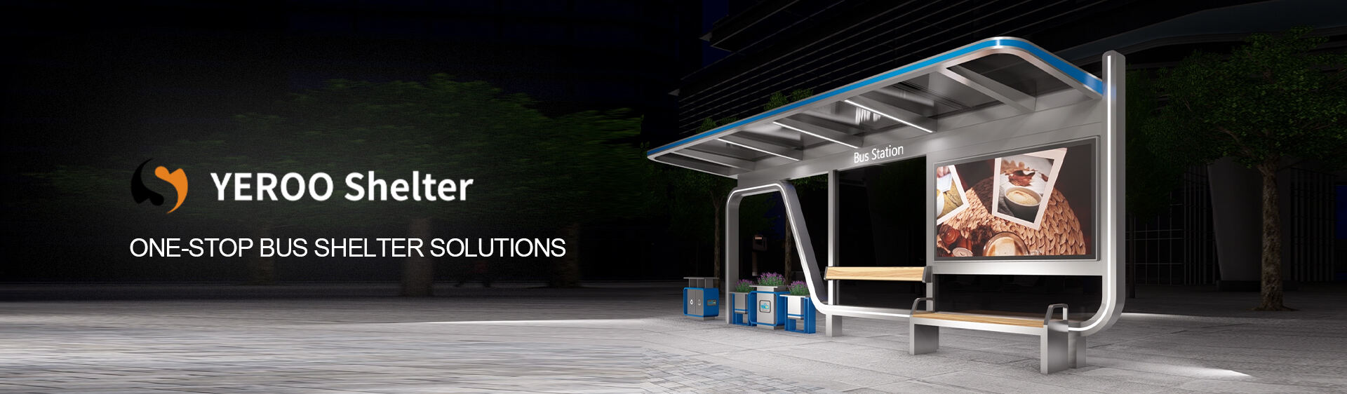 High Quality Bus Stop Shelter Manufacturer and Supplier | YEROO Group