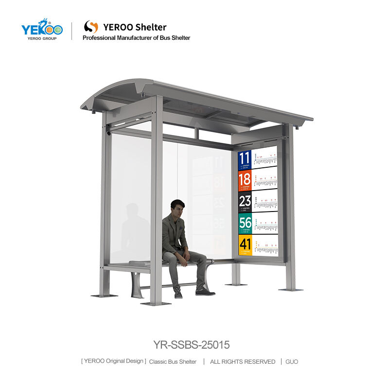 Stainless Steel Bus Shelter- YR-SSBS-25015