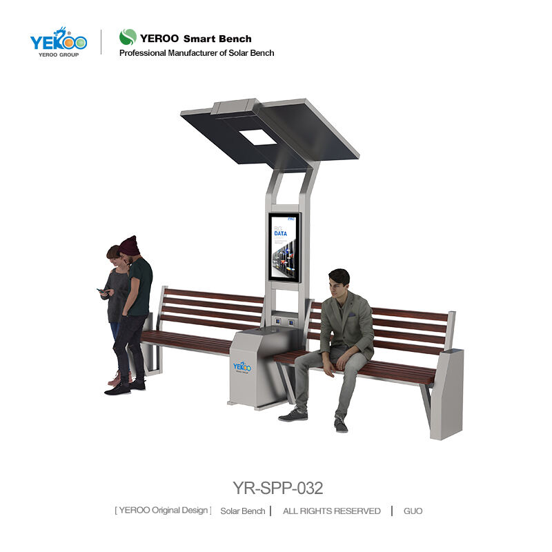 Outdoor USB Solar Bench- YR-SPP-032