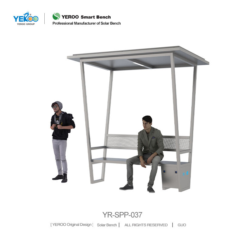 Bench with Solar Panel- YR-SPP-037