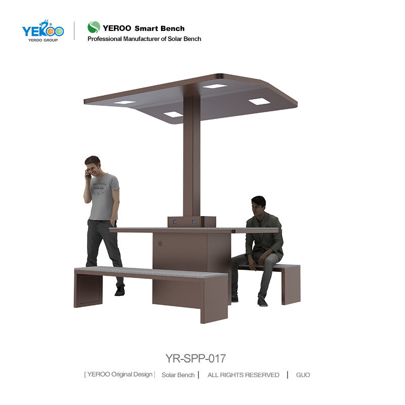 Solar Powered Bench Seat- YR-SPP-017