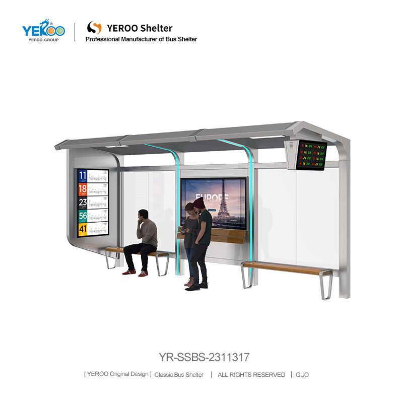 Bus Shelter with LED Panels- YR-SSBS-2311317