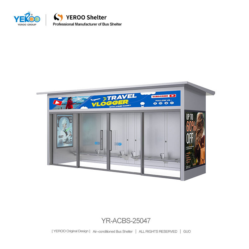 Enclosed Smart Bus Shelter- YR-ACBS-2302006
