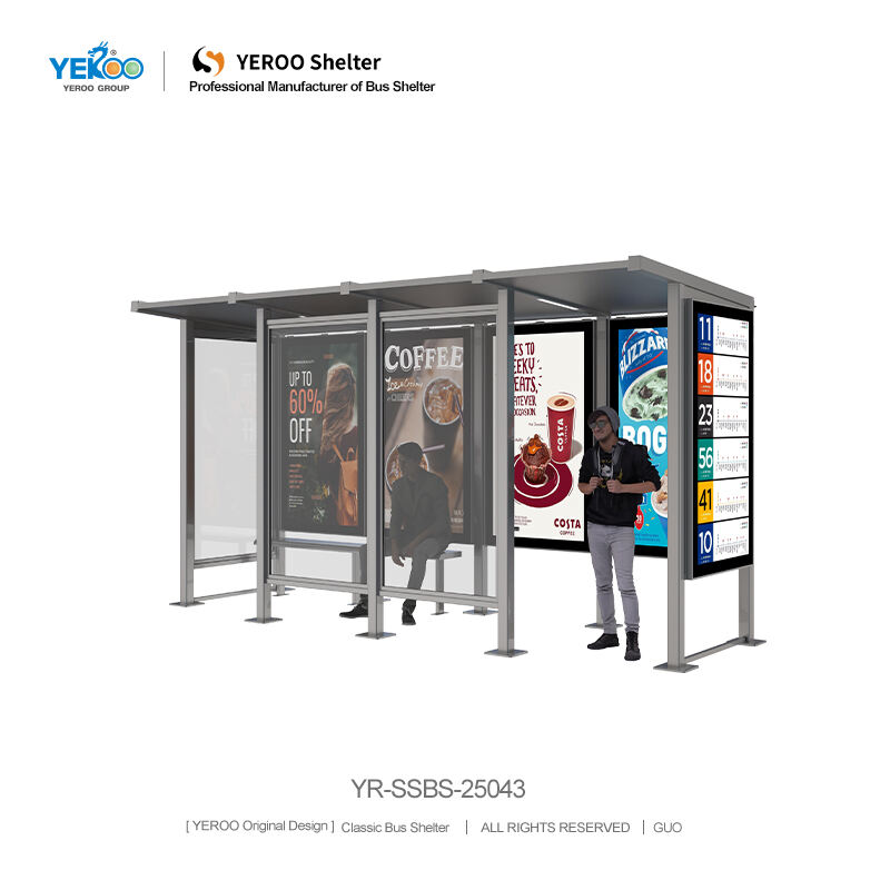 Bus Shelter with Map Display- YR-SSBS-25043