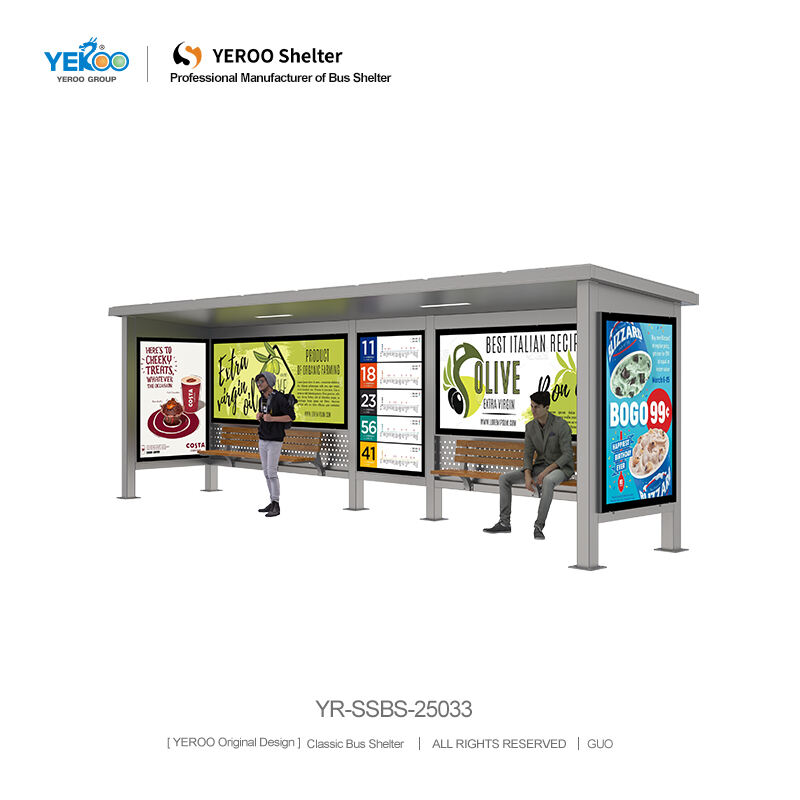 Bus Shelter with Advertising- YR-SSBS-25033