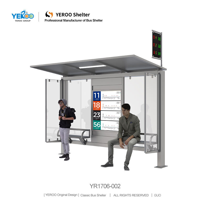 Bus Shelter with Lighting System- YR1706-002