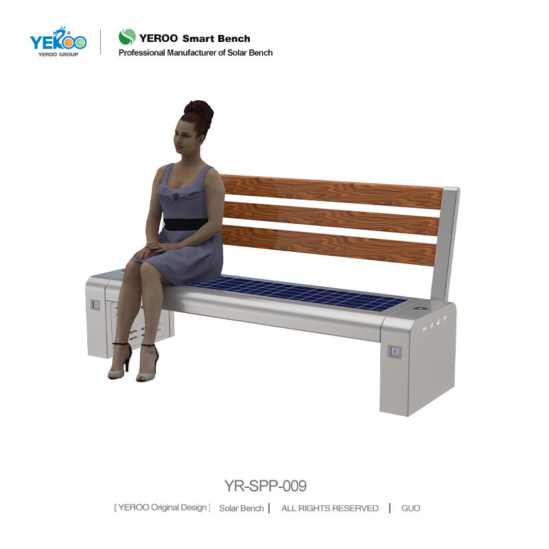 Solar Bench for Parks- YR-SPP-009