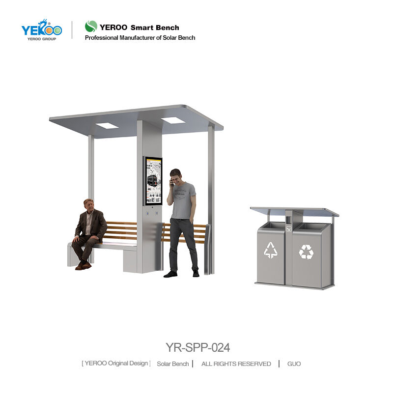 Outdoor Smart Solar-powered Bench- YR-SPP-024