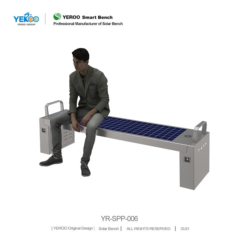 Solar Bench with USB Ports- YR-SPP-006