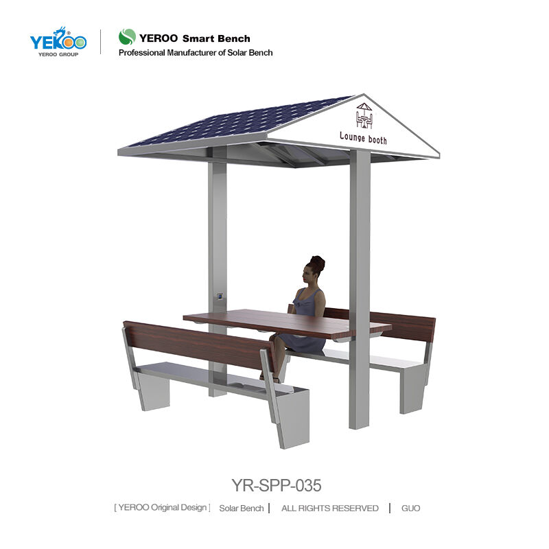 Solar Powered Bench Seat- YR-SPP-035