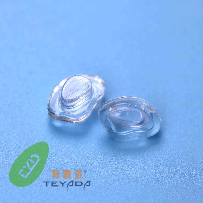 Q-14 Air-Vacuum D-Shape 12mm Button-UP Nose Pad