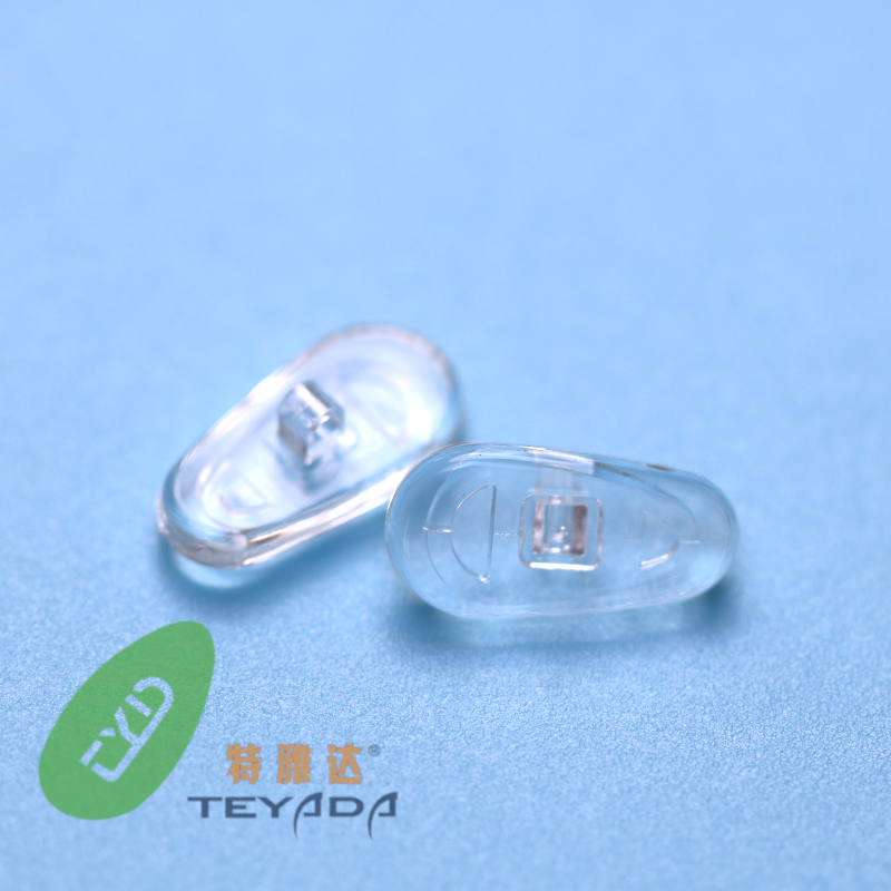 G-453 Silikonowe podkładki nosowe w kształcie kropli, średnica 13,5 mm, montaż śrubowy/klipsowy