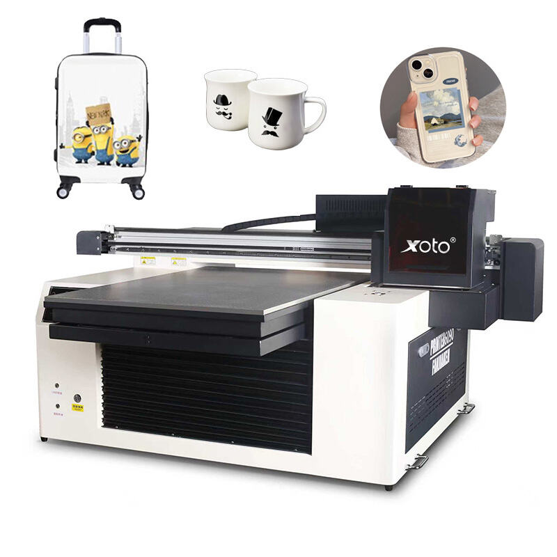 uV-DTF de 6090 para fabricantes de maletas: logotipo personalizado, lujo, multifuncional, Epson 3D, alta calidad, OEM, gran venta, completo 6090