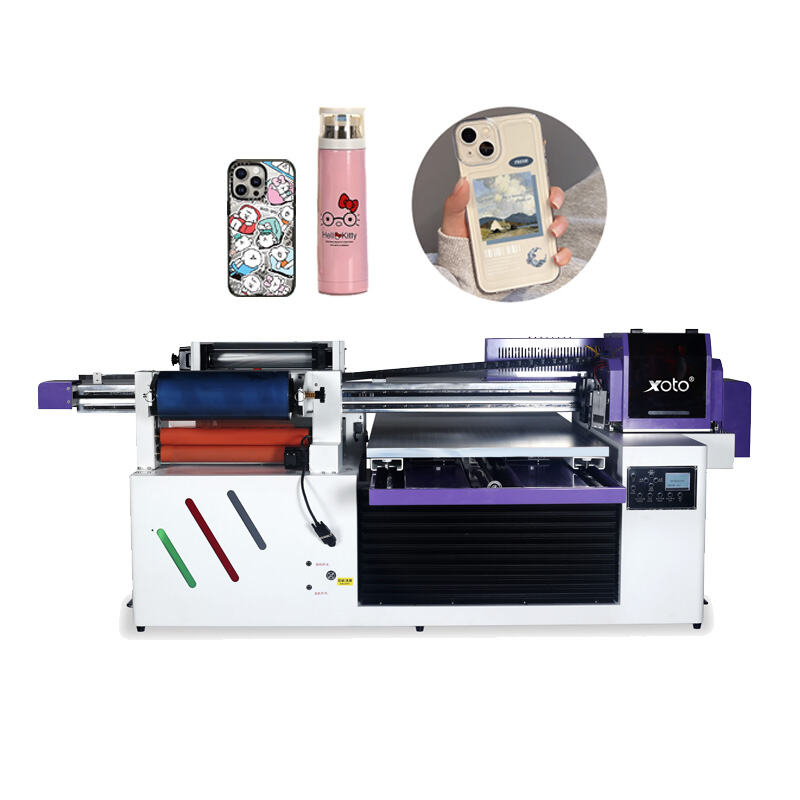 impresora UV plana de 6090, modelo I1600 e I3200U, todo en uno, UV-DTF, formatos A3 y A2, rollo, con pegamento instantáneo de 8 colores y película AB, máquina 6090