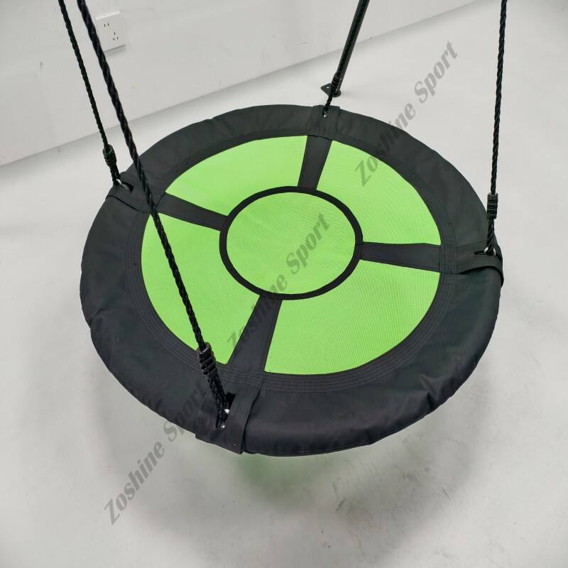 Baloiço de Aço Zoshine para Ambientes Internos e Externos – Brinquedo Resistente de Jardim em Metal com Design de Baloiço em Formato de Disco