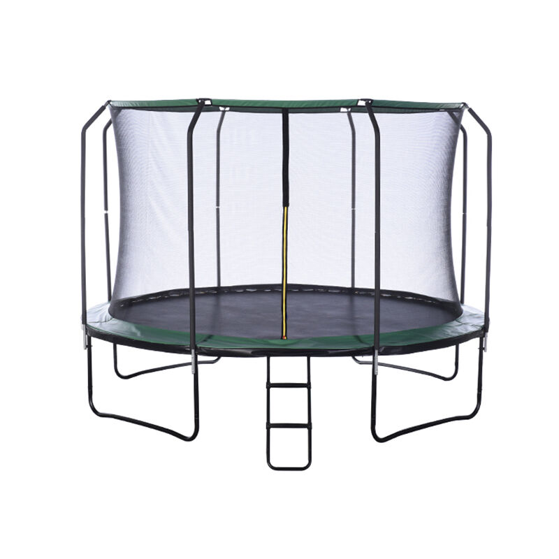 Zoshine 12FT Outdoor Kids Trampoline with Safety Enclosure Net