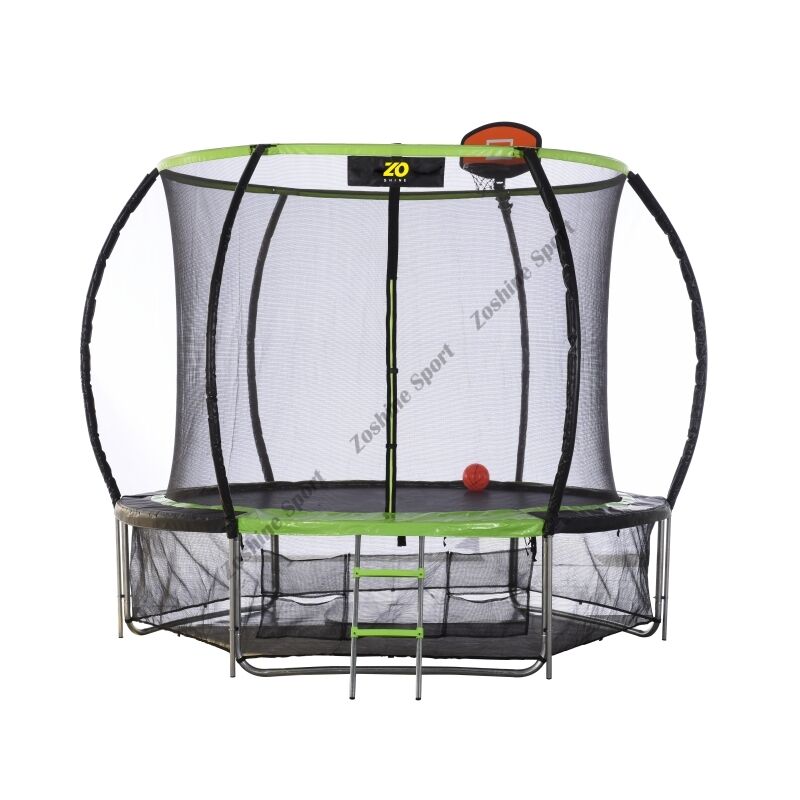 Zoshine Trampolin Labu Tahan Lasak 10 Kaki (Borong) yang Boleh Disesuaikan untuk Penggunaan Luar Rumah bagi Kanak-kanak