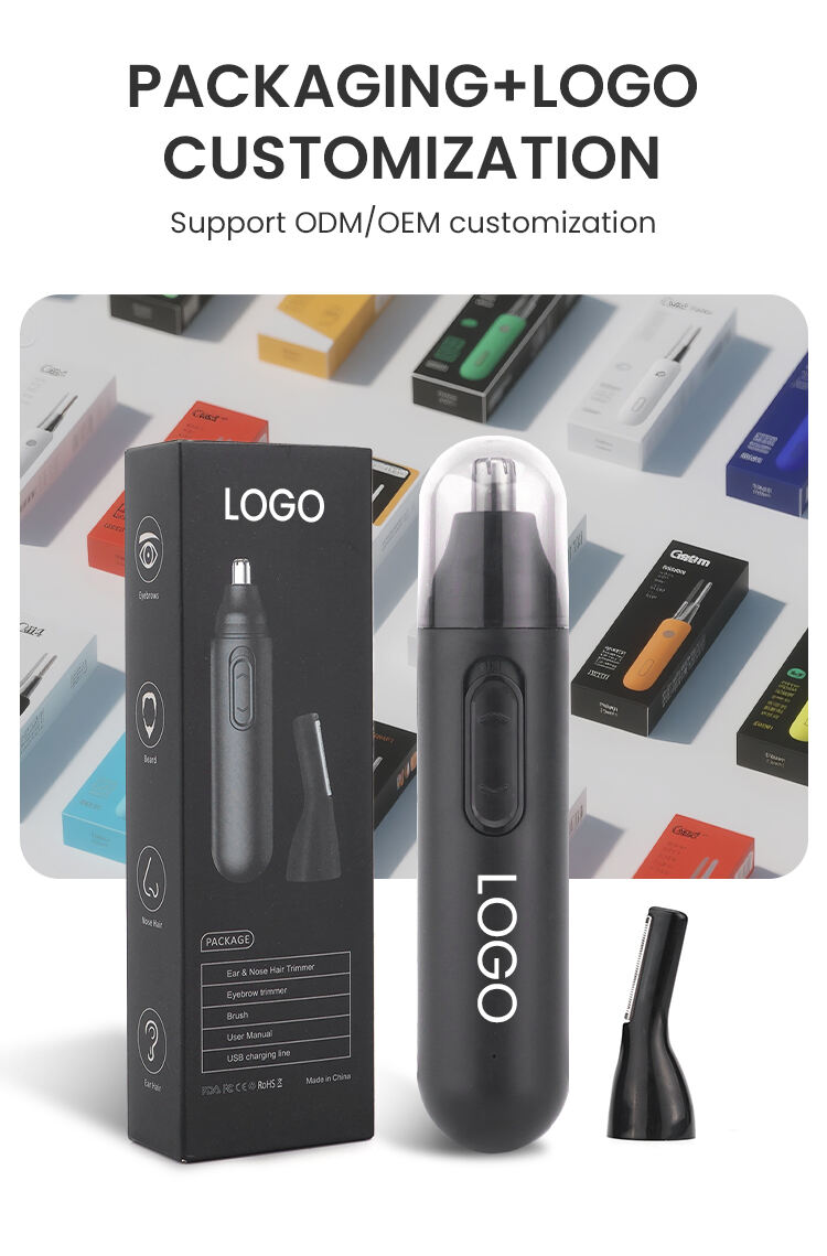 rechargeable nose ear hair trimmer