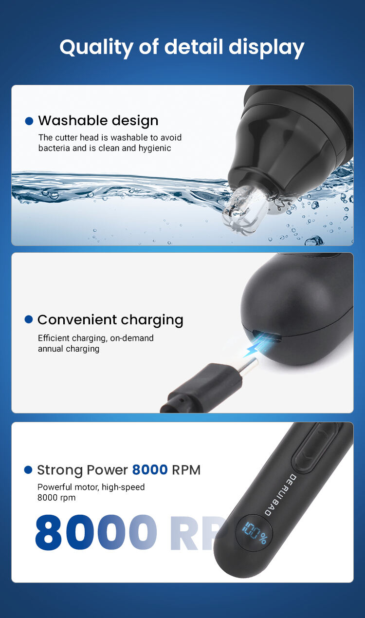 ear and nose trimmer rechargeable factory