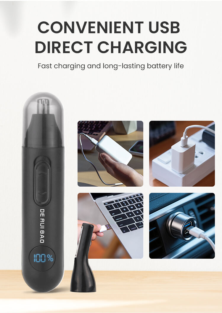 portable 2in1 ear hair trimmer