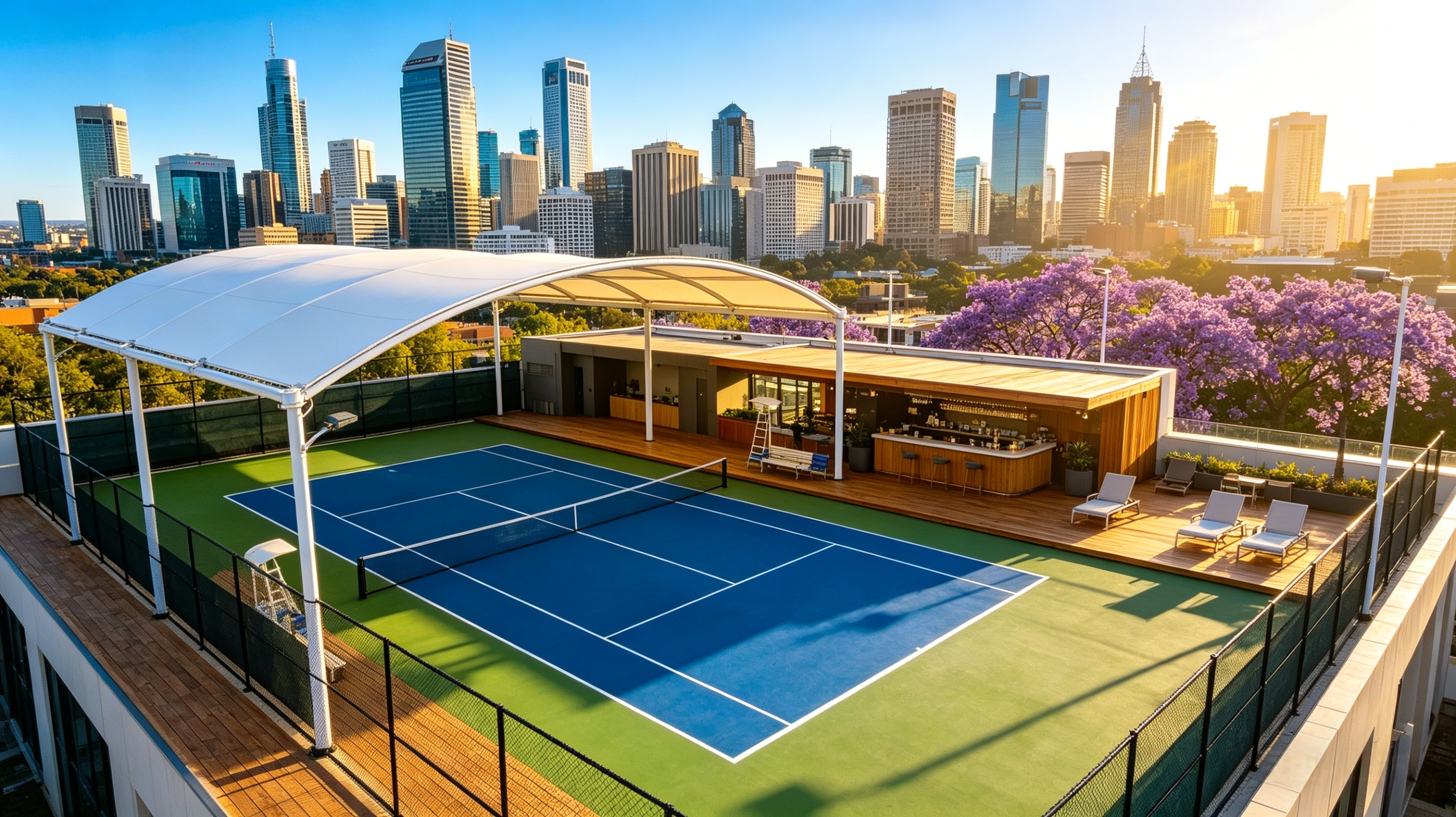Liga de Padel no Telhado de Joanesburgo é Inaugurada; Quadra com Tenda da Whale Sport Torna-se Novo Marco Local