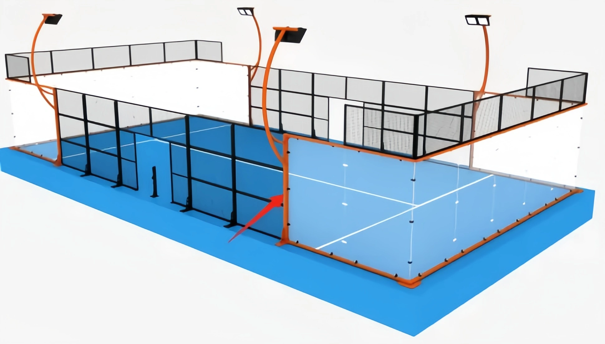 full panoramic padel court-0