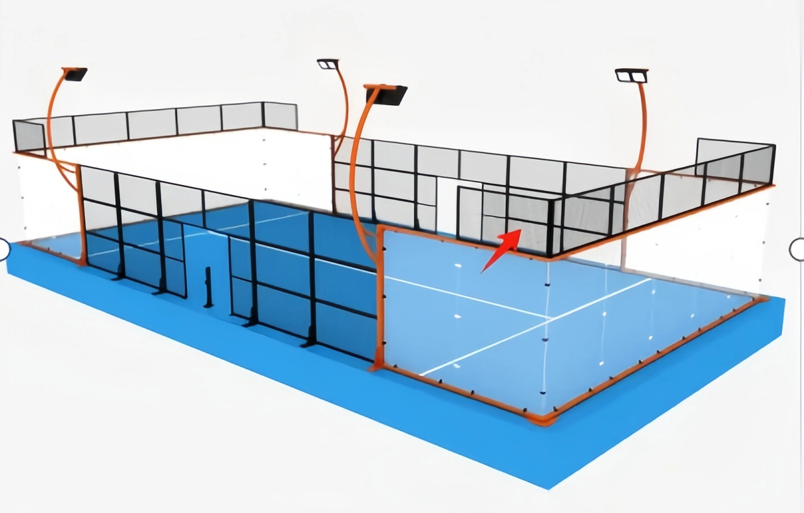 full panoramic padel court-2