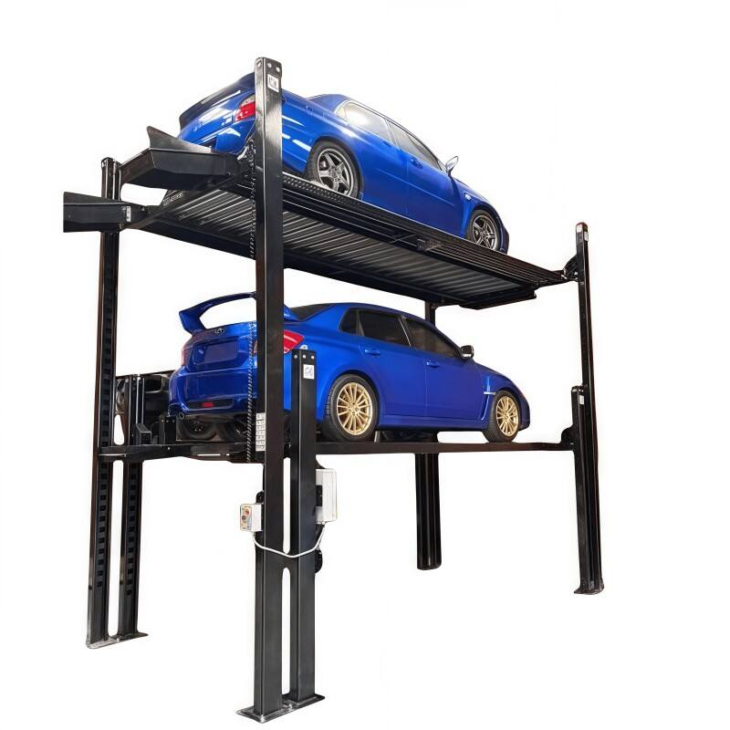 TP-4P3 Electric Hydraulic Four Post Triple Stacker Car Parking Lift