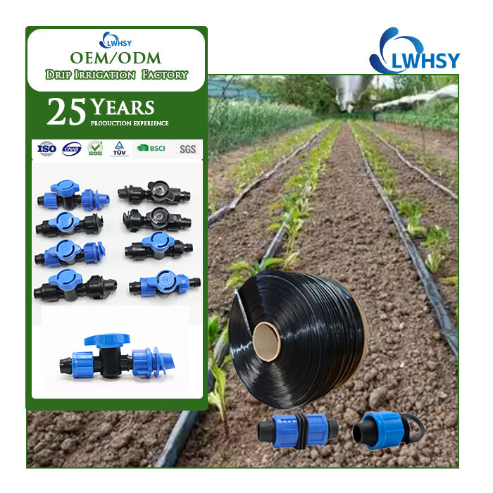 Капельная лента для орошения: уникальный канал потока предотвращает засорение и обеспечивает стабильное орошение