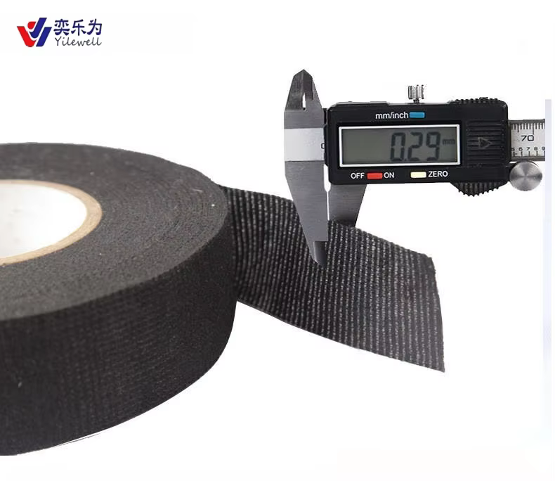 YLW Automotive Cabin Wiring Harness Acrylic Single Sided 150 Degree Heat-Resistant Masking Fiber Tape YLW-- B005 Flame Retardant harness tape