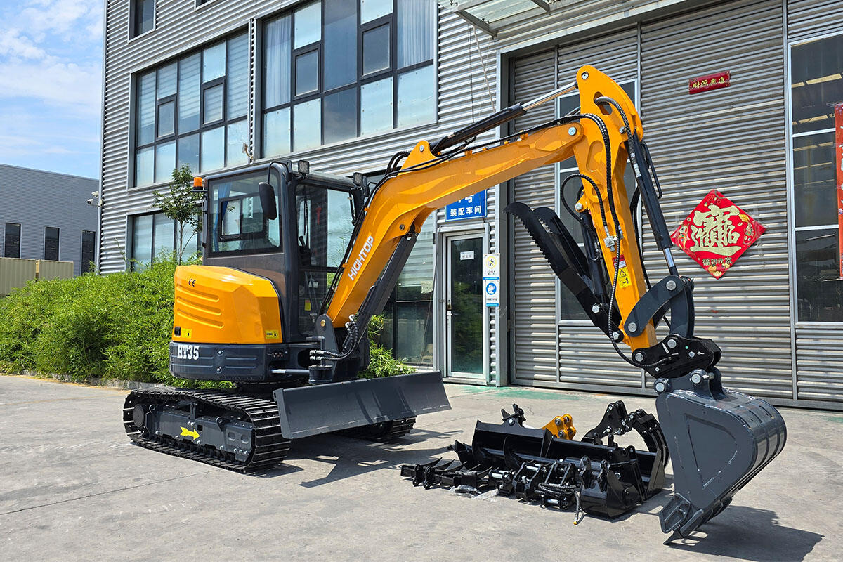 Hightop HT35 excavator, no pressure for deep excavation in narrow alleys!
