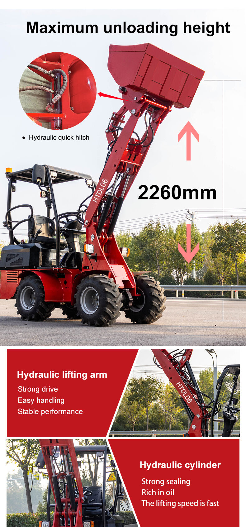 HTDL06 Wheel Electric Loader
