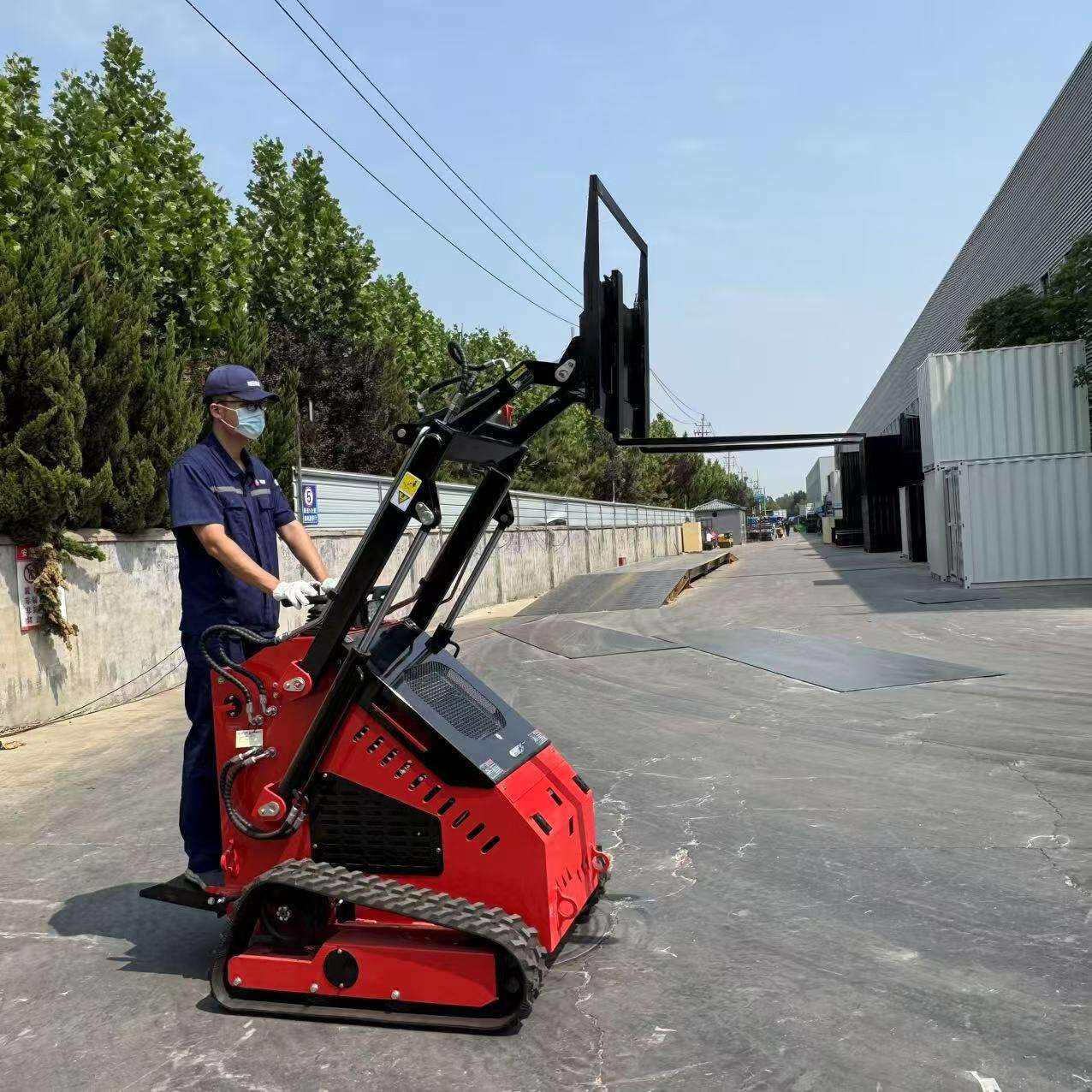 HT320 Mini Skid Steer Loader Diesel Gasoline Engine with Bucket