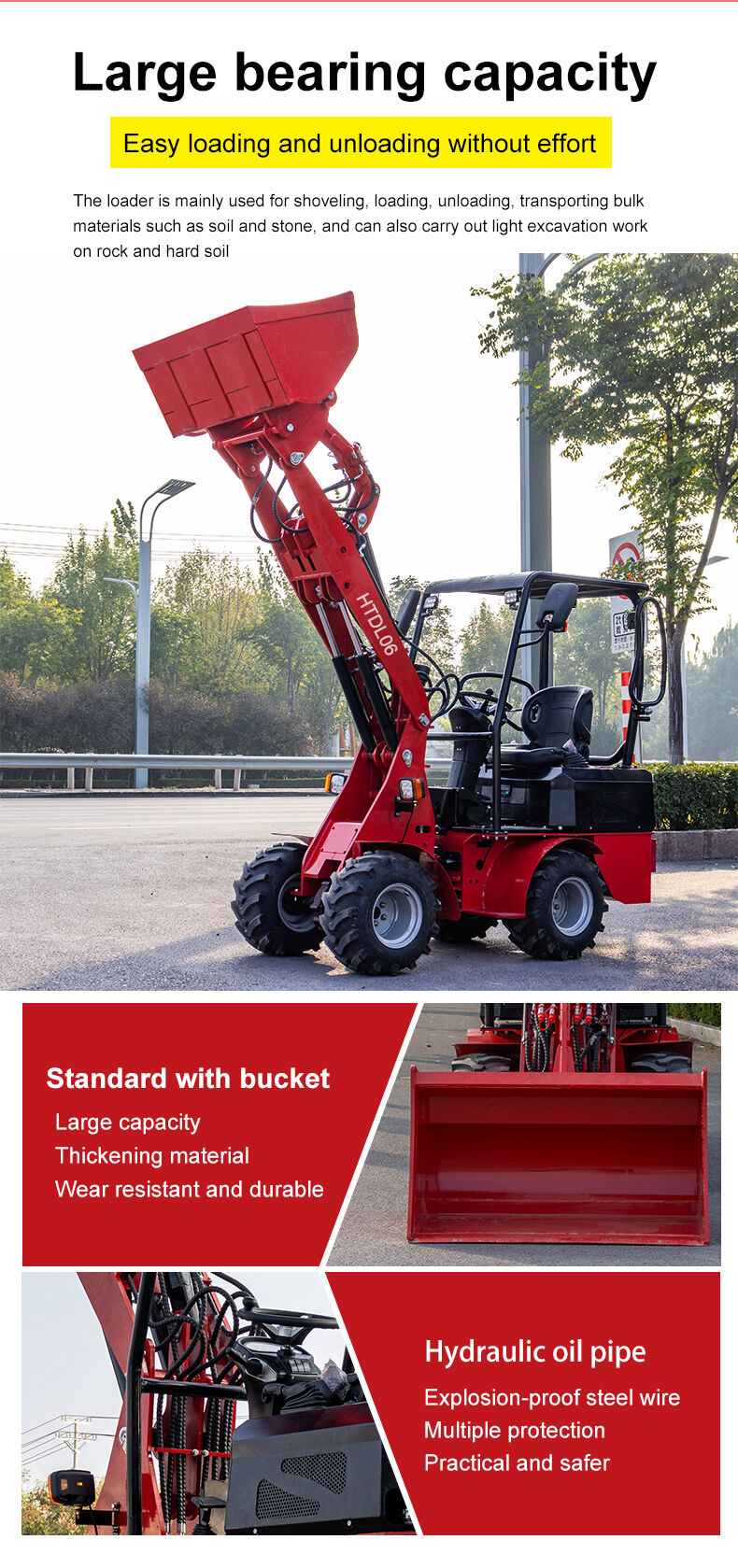 HTDL06 Wheel Electric Loader