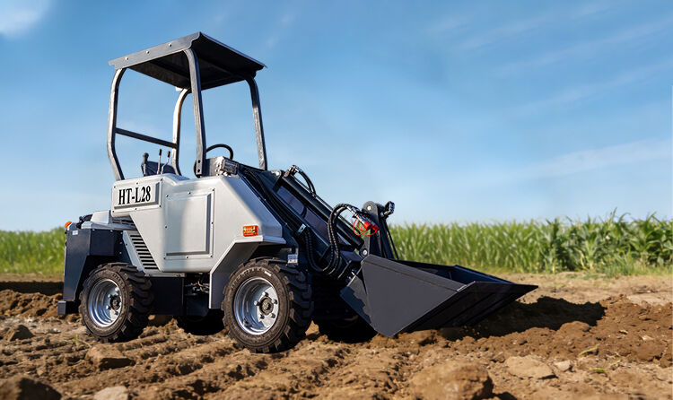 ht l28 mini wheeled loader with telescopic arm-5