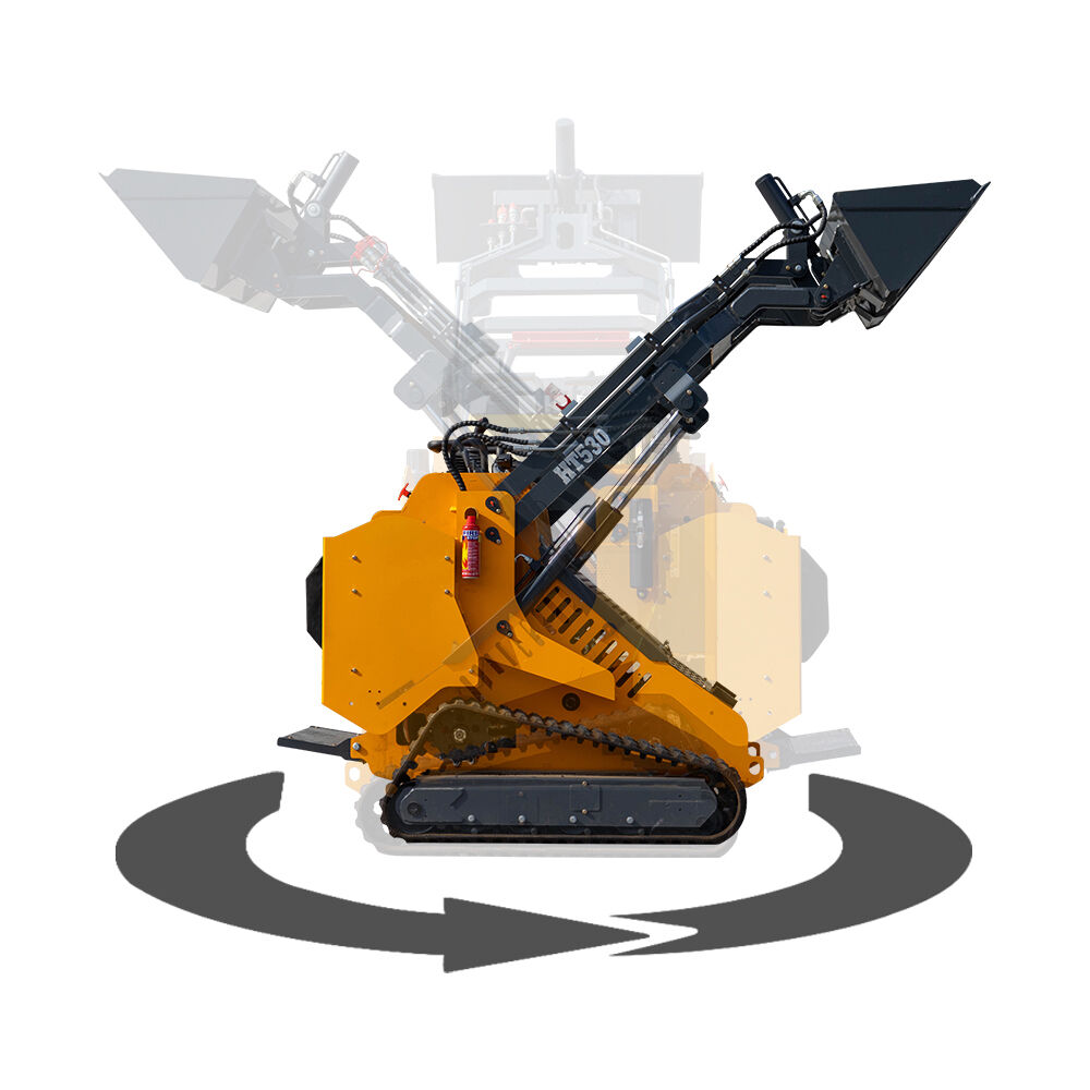 HT530 Compact Skid Steer Loader With Attachment