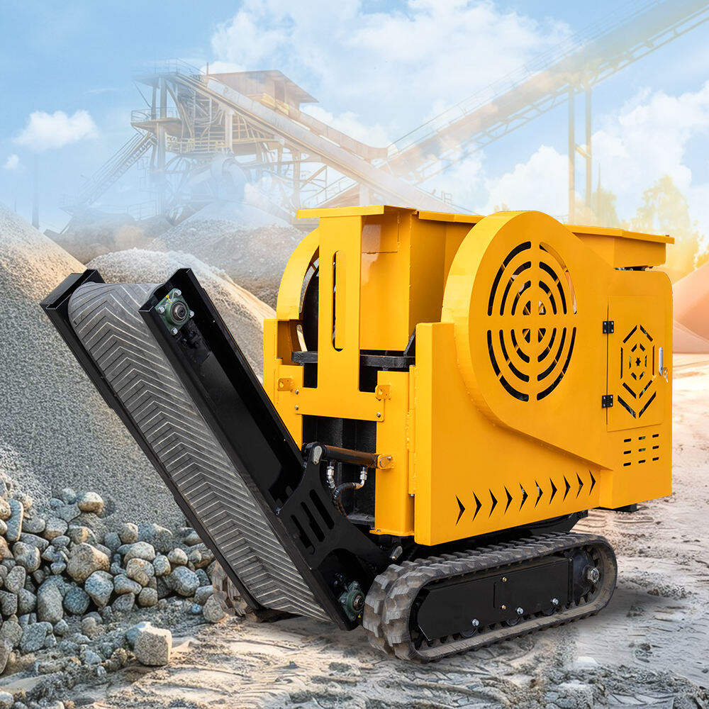 HTJC430 Mini Small Crawler Crusher Machine with Petrol / Diesel Engines