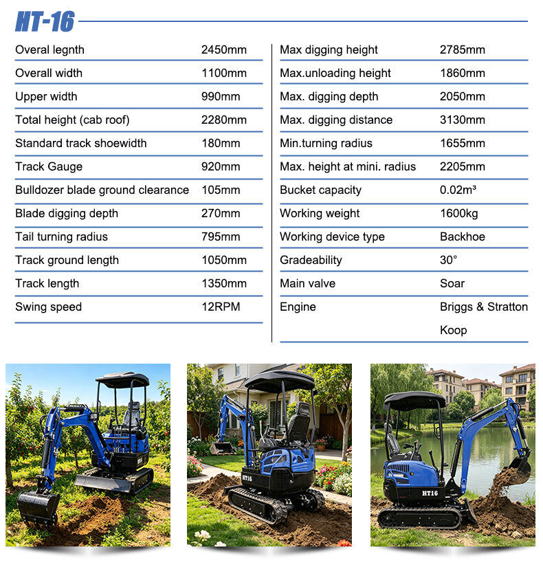 HT-16 Compact Excavator