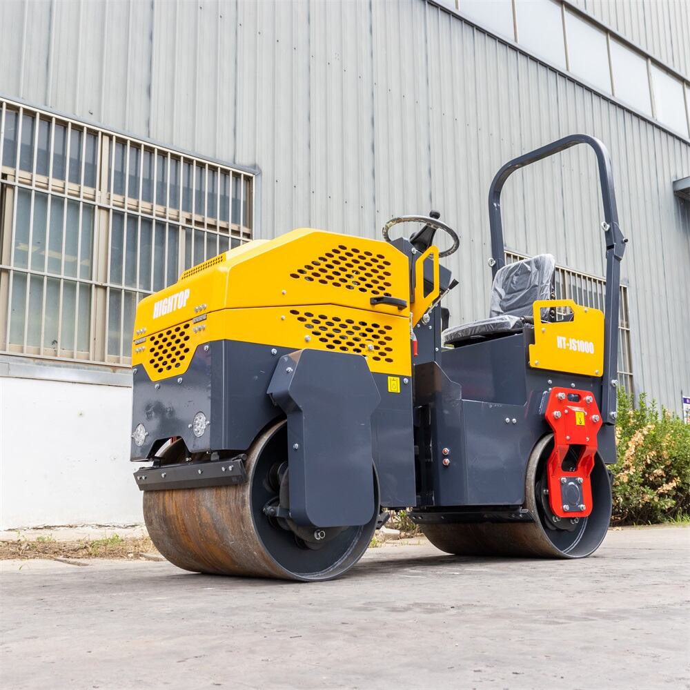 HT-JS1000 1-ton Hydraulic Dual-Drive Road Roller