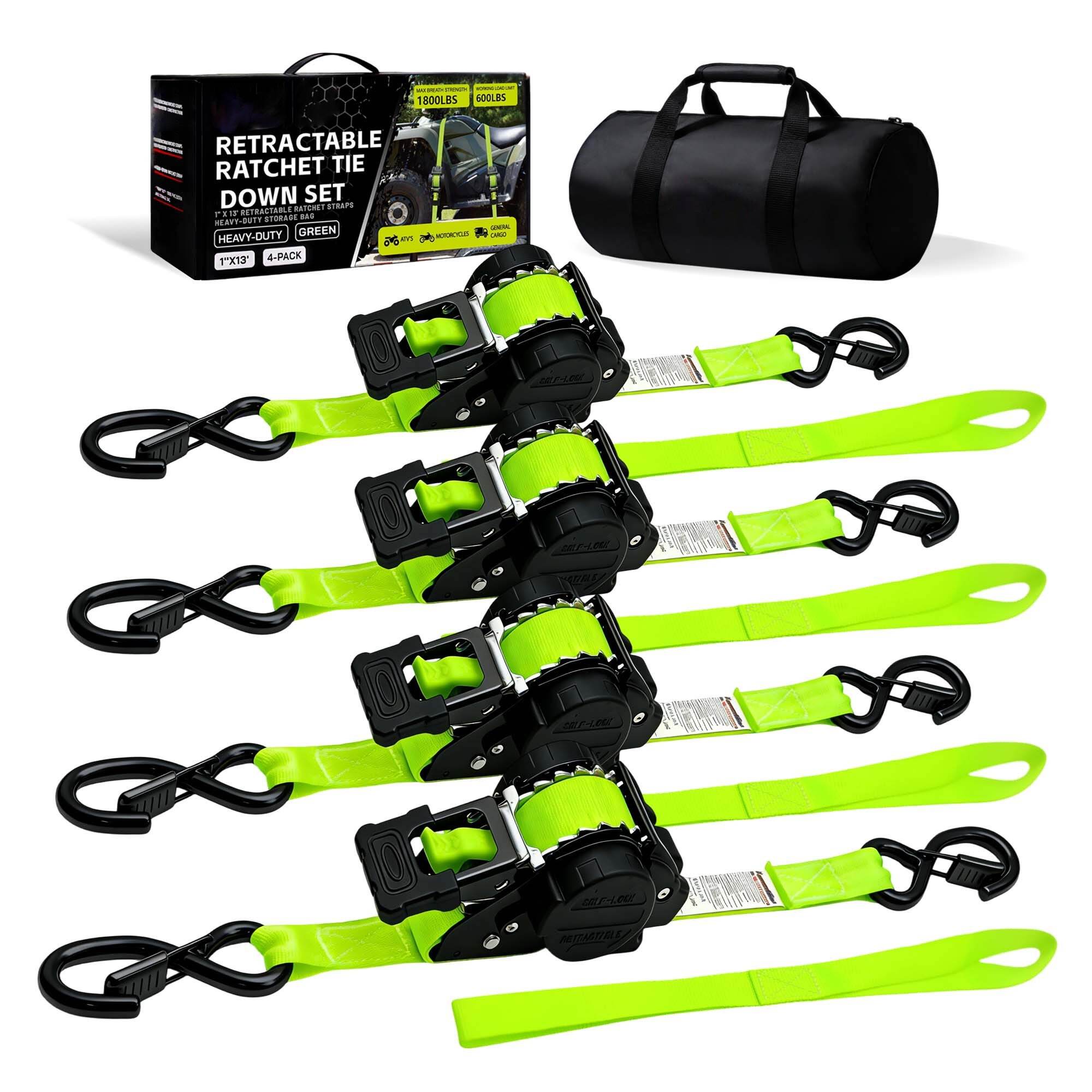 4-pack opvouwbare spanbandenset