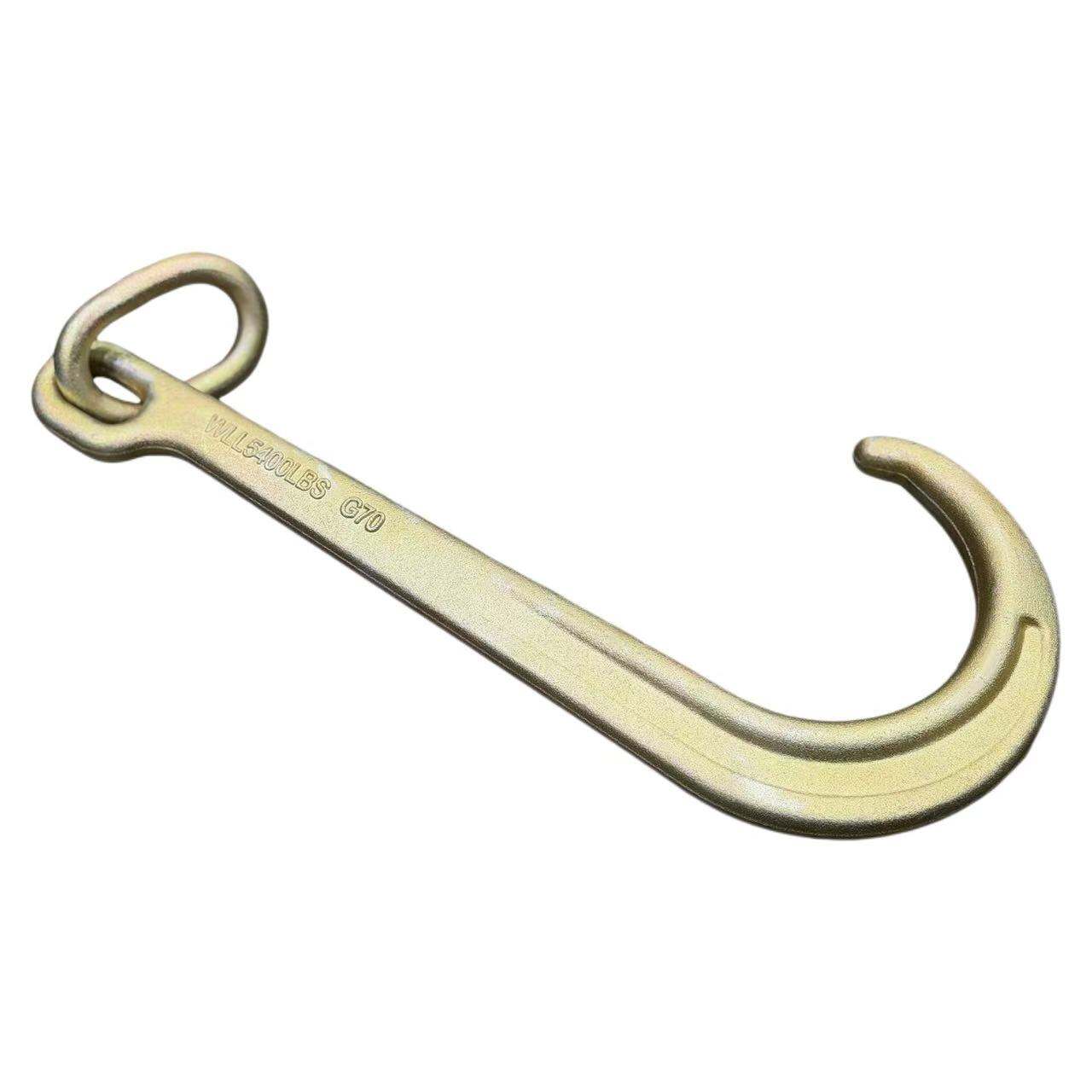 G70 J Hook WLL 5400lbs – Forged Steel Towing Hook for Cargo Control