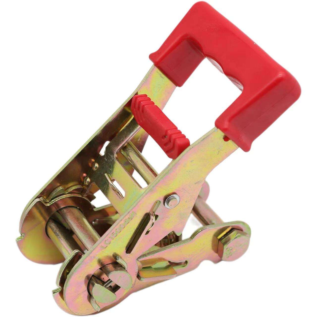 1.5'' Ratchet Buckle dengan Pegangan Karet Merah