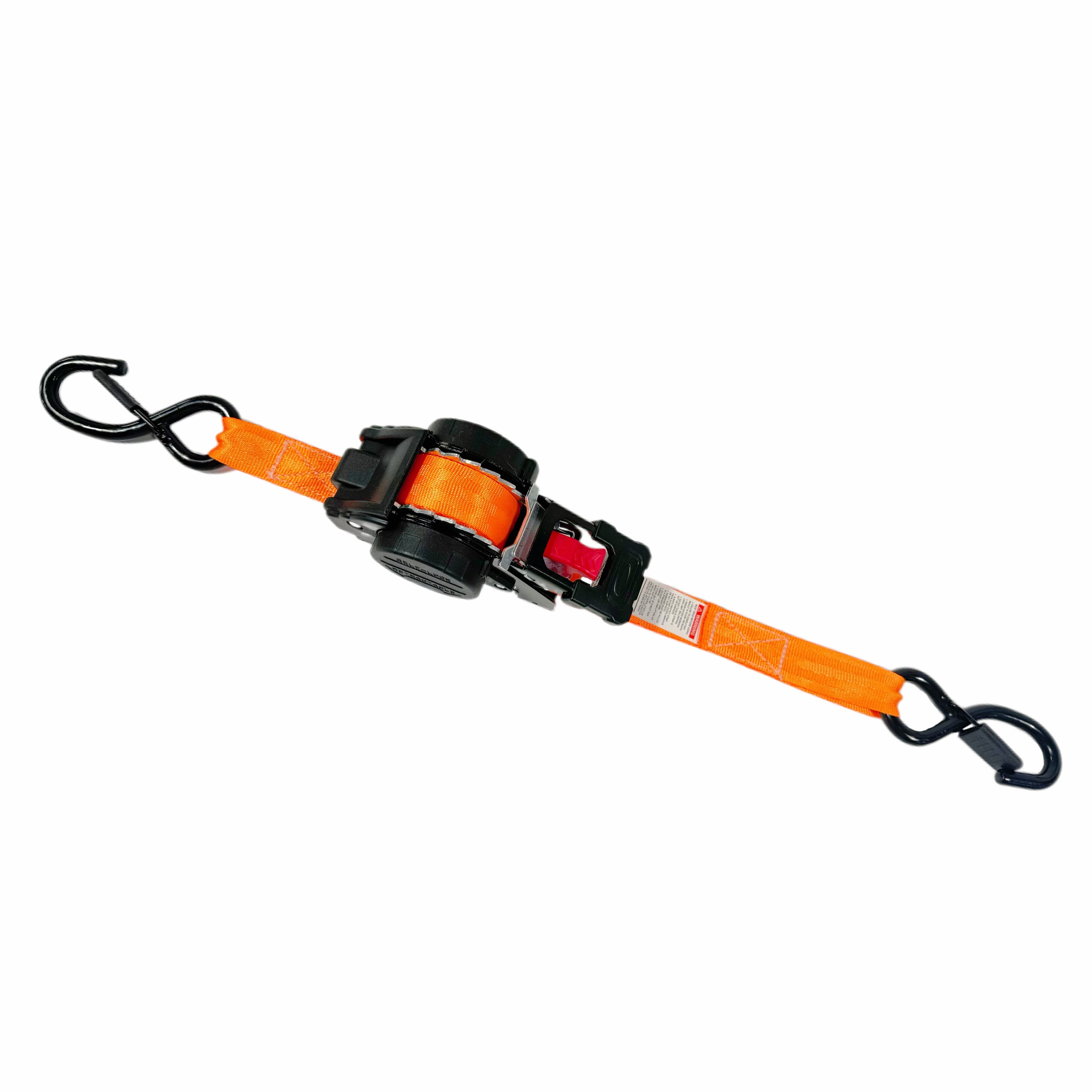 1'' Oarnge Retractable Ratchet Tie Downs for Cargo Control